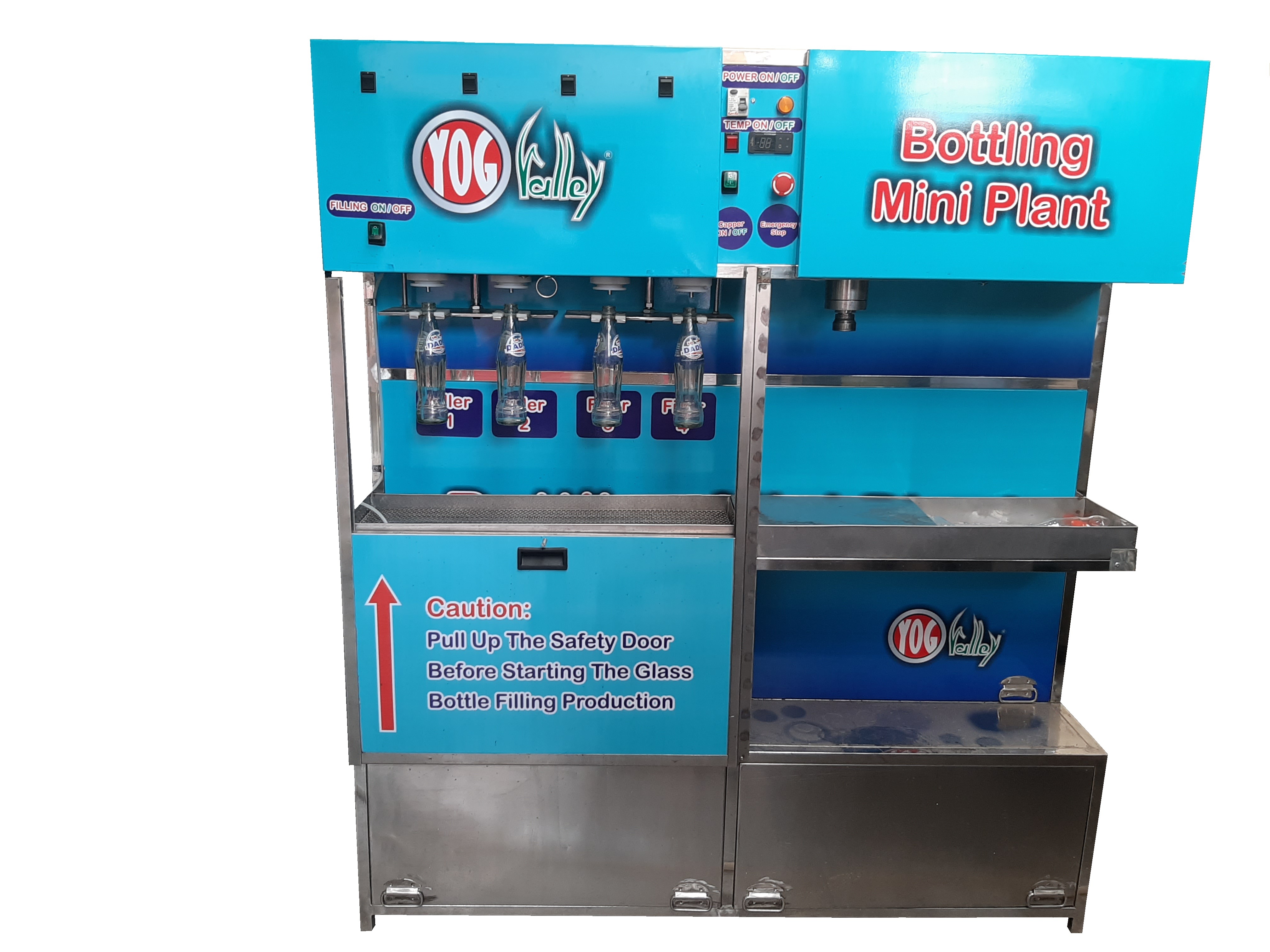 Semi Automatic Filling Machine - Stainless Steel, 7x4x6 Ft, Blue | Eco Friendly, High Efficiency, Low Noise, Self-centering Device