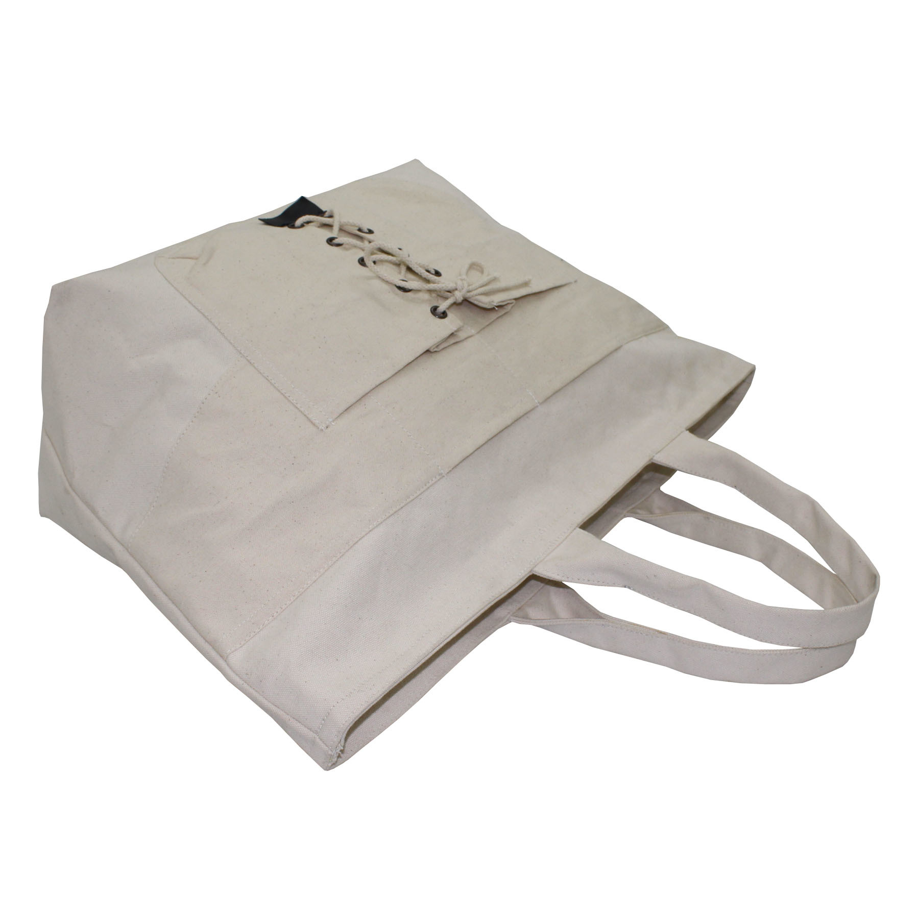 20 Oz Natural Canvas Shopping Bag With Zip Closure Capacity: 5 Kgs Kg/day
