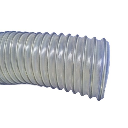 Anti-static Stainless Steel (Inox) Wire Reinforced Pharma Grade Super Heavy Duty Polyurethane Duct Hose