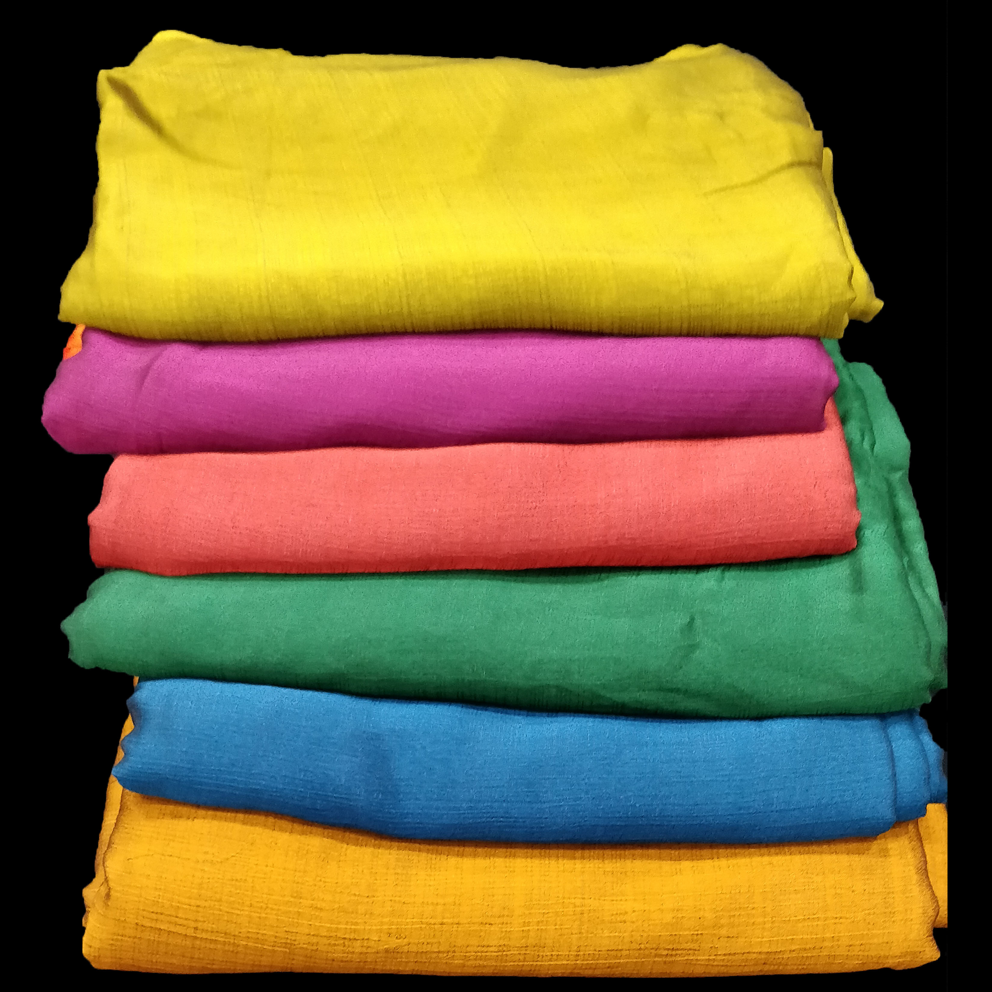 Chiffon Plain Fabric - Poly Chiffon, 44 Inch Width, Available In Various Beautiful Colors | Light In Weight, Smooth Texture, Custom Length