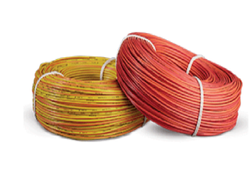 House Wiring Cable - Copper Stranded, 90 Mtr Roll, Red Pvc Jacket | Medium Voltage, Insulated With Rubber, Rated Temperature 70â°c