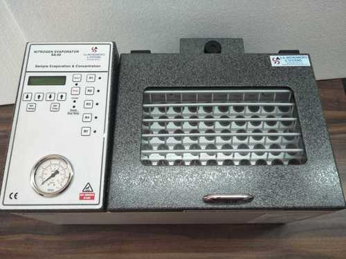 Nitrogen Concentrator - Stainless Steel, Table Top Model for 50 Samples Up to 30ml | Microprocessor Controlled, Adjustable Temperature and Timer, High-Temperature Safety Features, LCD Display