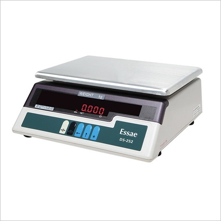 Weighing Scale - Stainless Steel Platform, Standard Size (30cm x 25cm), White & Gray | High Precision, Automatic, Digital LED Display, Tare Function