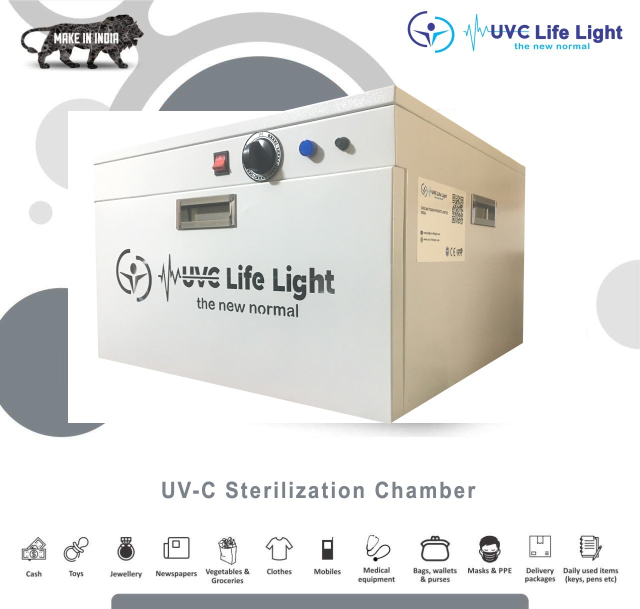 White Uvc Cabinet 54l