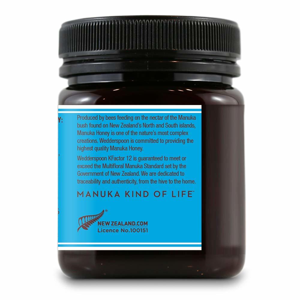 Wedderspoon Raw Manuka Honey - 8.8 Ounce, Unpasteurized Multifloral Honey For Promoting Healthy Growth