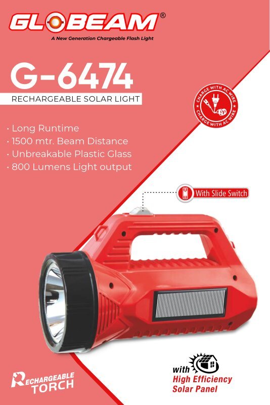 G-6474 Solar Kishan Torch - Body Material: Plastic