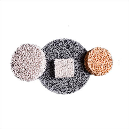 Ceramic Foam Filter - Round/square/custom Shapes, 40-500 Mm Diameter | 80-90% Efficiency, 10-40 Ppi Pore Size, 3-year Warranty