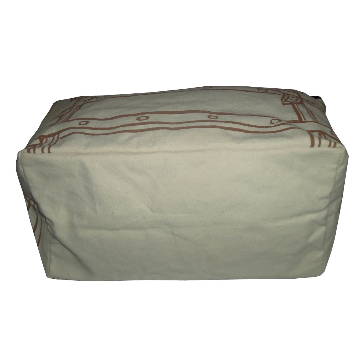 12 Oz Canvas Printed Tote Bag With Pu Trimmed Handle Capacity: 10 Kgs Kg/day