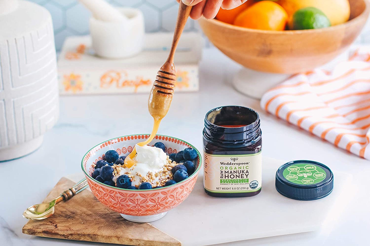 Wedderspoon Raw Organic Manuka Honey Kfactor 16+ - 8.8 Ounce (250 G) | Promotes Healthy Growth, Vegetarian Product, Pure Honey