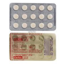 Carloc Tablet - 6.25, 12.5, 25mg | Effective Blood Pressure And Heart Pain Relief, Relaxing Blood Vessels For Improved Heart Health