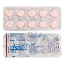 Carloc Tablet - 6.25, 12.5, 25mg | Effective Blood Pressure And Heart Pain Relief, Relaxing Blood Vessels For Improved Heart Health