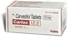 Carloc Tablet - 6.25, 12.5, 25mg | Effective Blood Pressure And Heart Pain Relief, Relaxing Blood Vessels For Improved Heart Health
