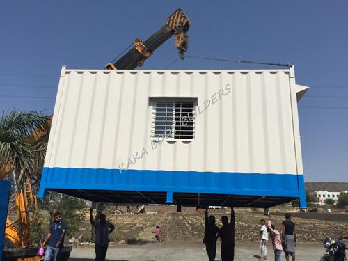 सफेद और नीला पोर्टेबल ऑफिस