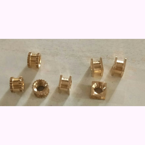 Brass Inserts - Precision Machined, Max Tolerance 0.01mm, Surface Treatment: Nickel Plated, Thickness 5mm, Weight 0.02kg | Reliable Engineering Solution