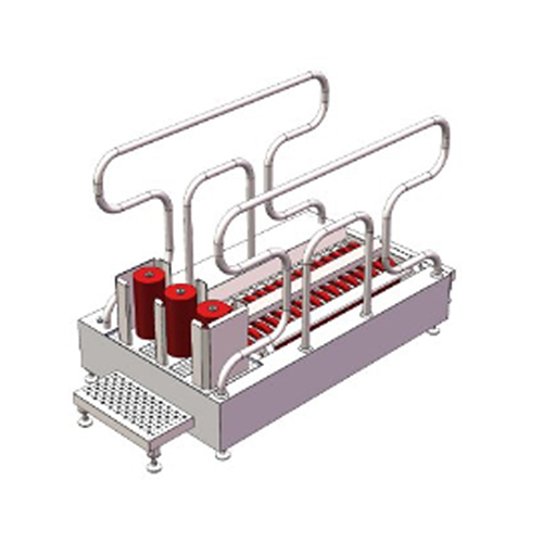 जूता ब्रश के साथ कीटाणुशोधन उपकरण
