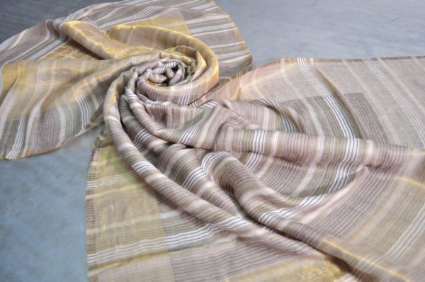 Fine Wool Zari Space Dyeing Shawls