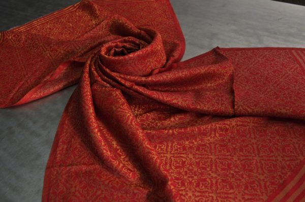 Fine Wool Zari Self Shawls