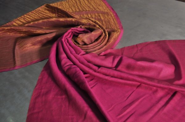 Fine Wool Zari Reversible Shawls