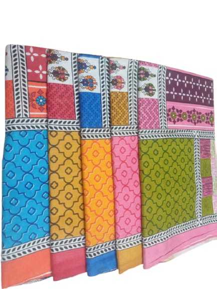 Remtex Cotton Jaipuri Printed Bed Sheets - 100% Cotton, Full Size, Multicolor | Washable, Printed Design, Available In Single & Double Bed Sheets