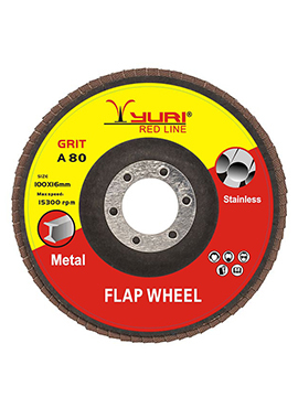 Paper Yuri Flap Disc 4, 5 And 7 Inch (36, 60, 80, 120 Grit)