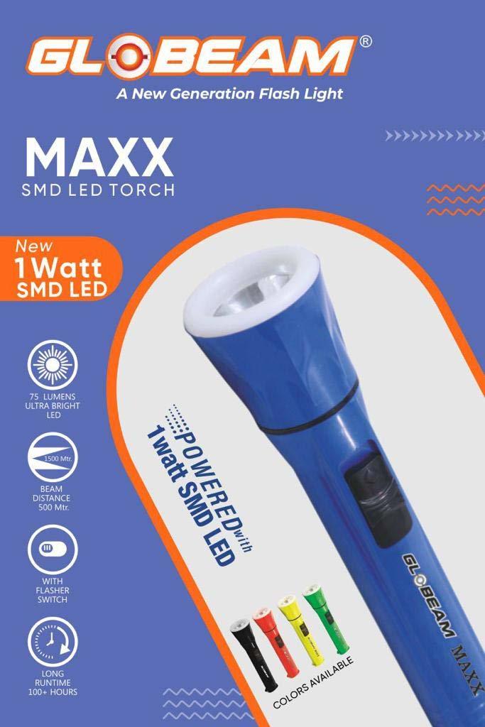 Globeam Maxx Smd Led Torch - Body Material: Plastic