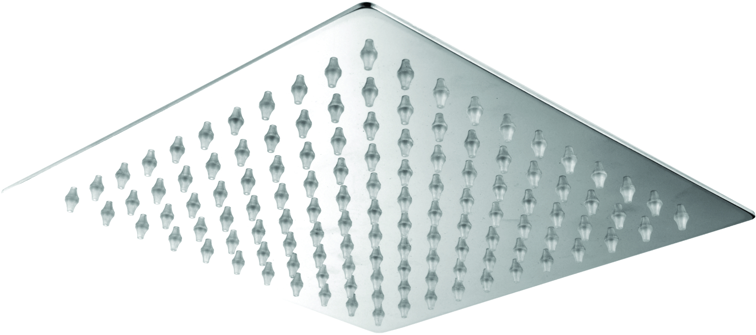 Ultra Thin Shower - Stainless Steel 400mm X 200mm Silver, Chrome Finish | High-pressure Flow, Anti-clogging Nozzle, Ceiling/wall Mount
