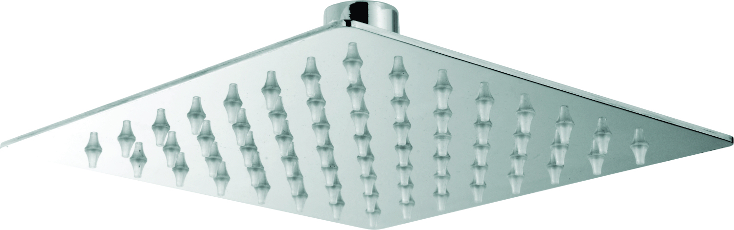Ultra Thin Shower - Stainless Steel 400mm X 200mm Silver, Chrome Finish | High-pressure Flow, Anti-clogging Nozzle, Ceiling/wall Mount