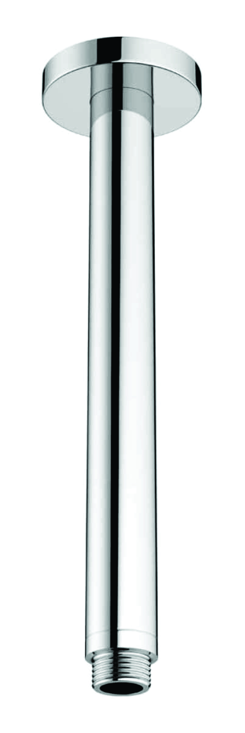 Ss Square Shower Arm - 304 Stainless Steel, 20-inch Size, Silver Color | Rust-proof, Wall-mounted, Chrome Finish, 1-year Warranty