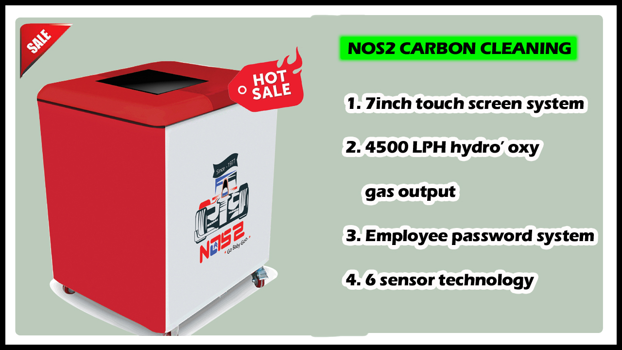 Kollam Vehicle Decarbonising Machine - Metal, 31x22 Inch , Red With White , 100% Pure Oxygen & Hydrogen Technology