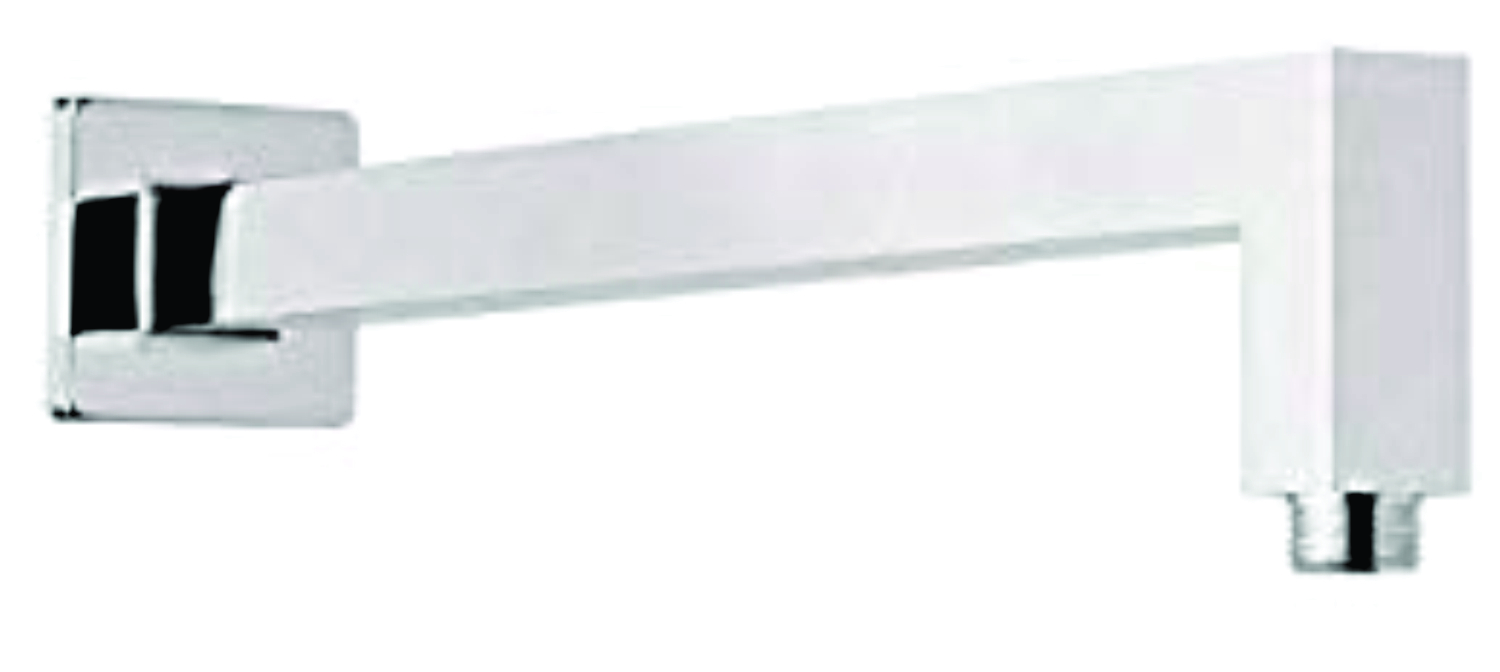 Ss Round Shower Arm - 304 Stainless Steel, 380mm, Chrome | Rust-resistant, Polished, Wall Mounted, 5-year Warranty
