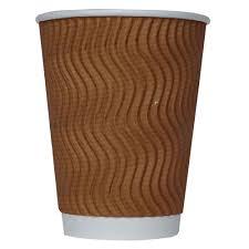 Ripple Wall Paper Cup - Paper, 4oz, 7oz, 8oz, 12oz, 16oz | Eco-friendly, Disposable Design, Variety Of Colors And Sizes