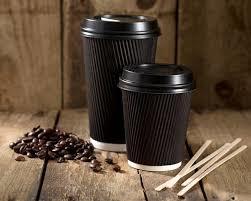 Ripple Wall Paper Cup - Paper, 4oz, 7oz, 8oz, 12oz, 16oz | Eco-friendly, Disposable Design, Variety Of Colors And Sizes