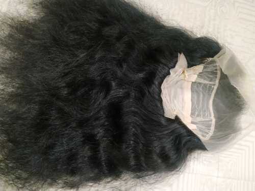 Human Hair Black Front Lace Wig