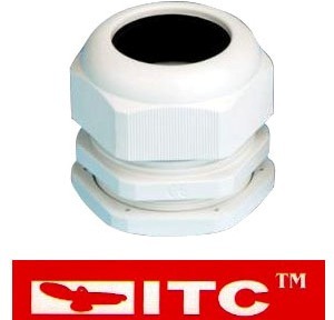 PG GLAND - Nylon Material, Various Sizes Available, White Color | IP65 Protection Level, 0.50 Grams Weight, Strong and Durable for Industrial Applications