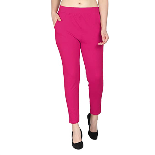 Ladies Plain Legging - Cotton Blend, All Season Wear | Casual Style, Washable Fabric, Versatile Plain Pattern