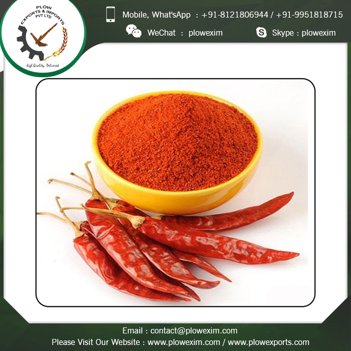 High Quality Natural Dry Red With Stem Pepper Chilli Powder Grade: Top Grade