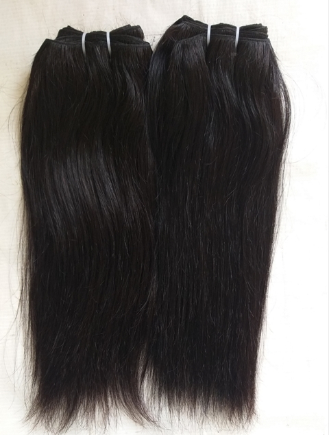 Natural Color Wholesale Price No Tangle No Shedding ,Remy Virgin Straight Human Hair