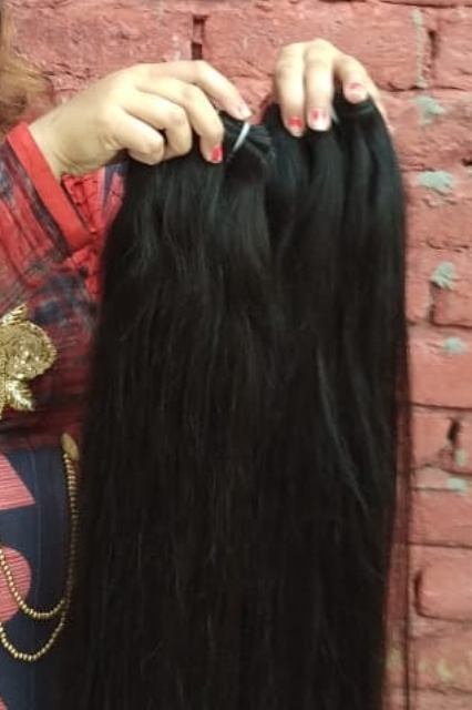 Natural Color Wholesale Price No Tangle No Shedding ,Remy Virgin Straight Human Hair