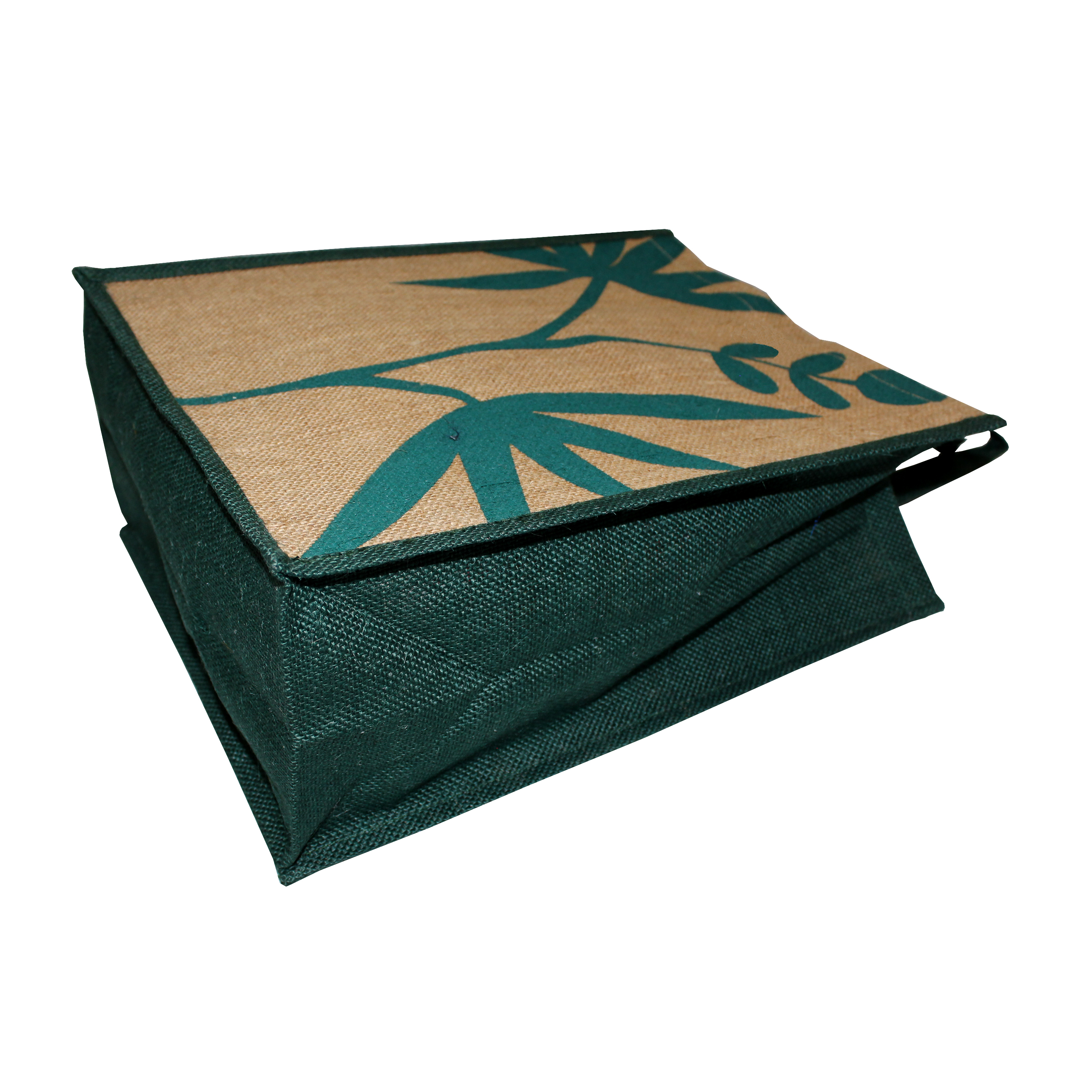 Pp Laminated Jute Shopping Bag - 36x28x15 Cm, Re-useable, Bio-degradable, Eco-friendly, Customized Logo Print