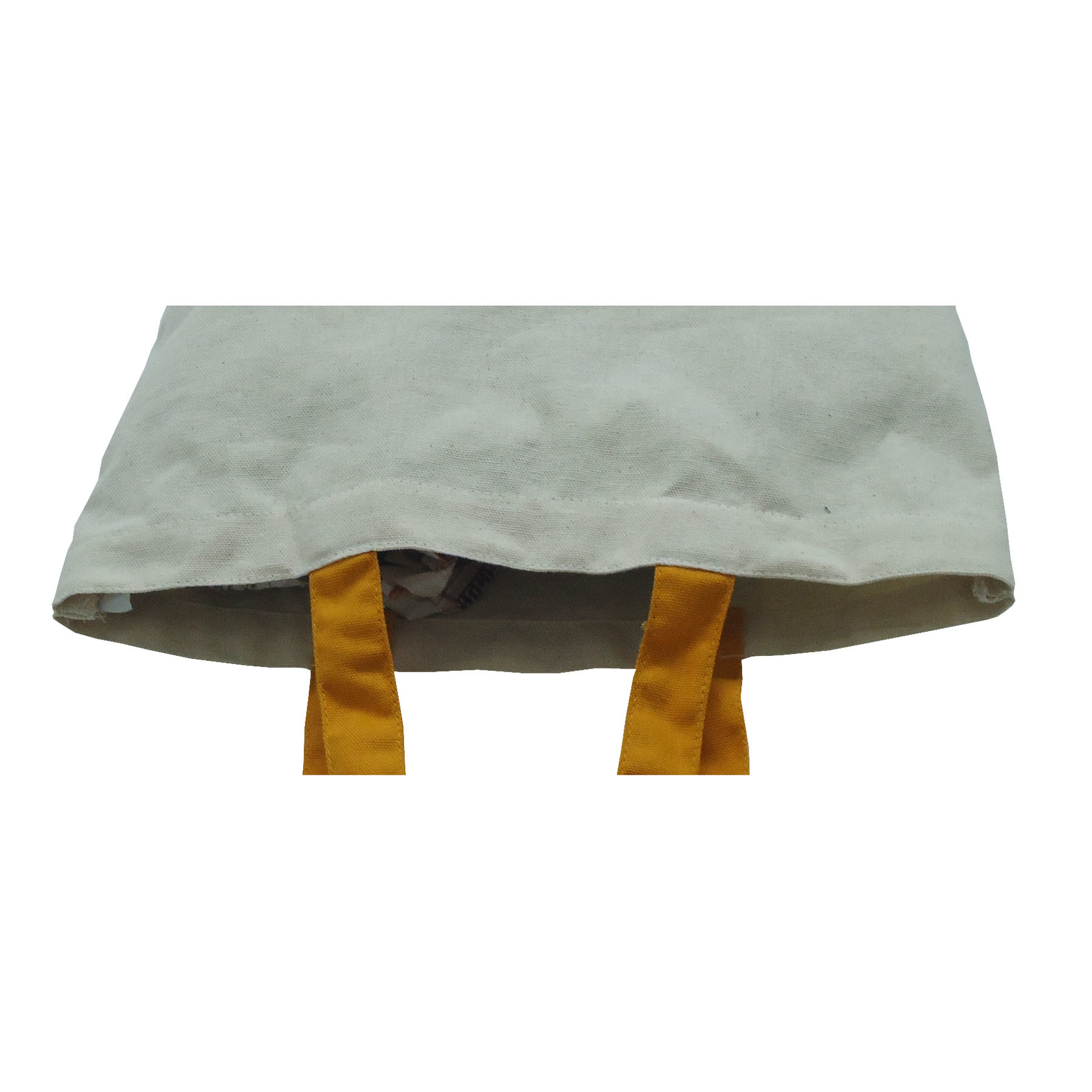 8 Oz Natural Canvas Tote Bag With Dyed Handle Capacity: 5 Kgs Kg/day