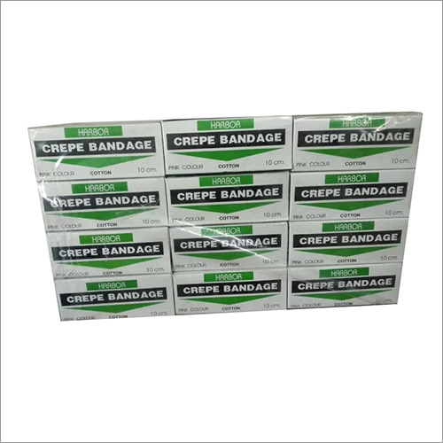 पिंक क्रेप कॉटन बैंडेज