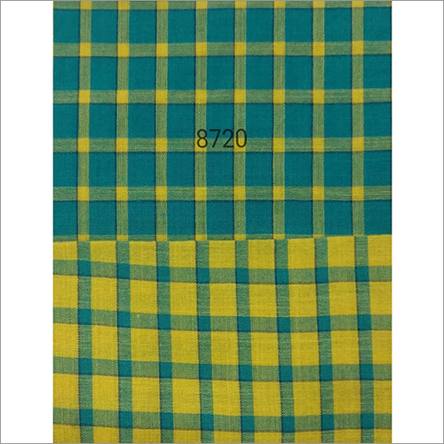 Dyed Check Fabric - Custom Length, Vibrant Color Options | Ideal For Textile Industries, Variable Yarn Count