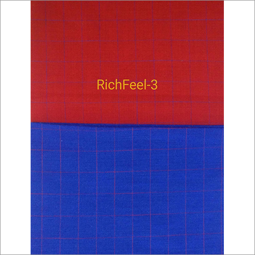 Rich Feel Check Fabric - Textile Material, Available In Various Colors | Custom Length And Yarn Count, Unique Texture For Versatile Uses