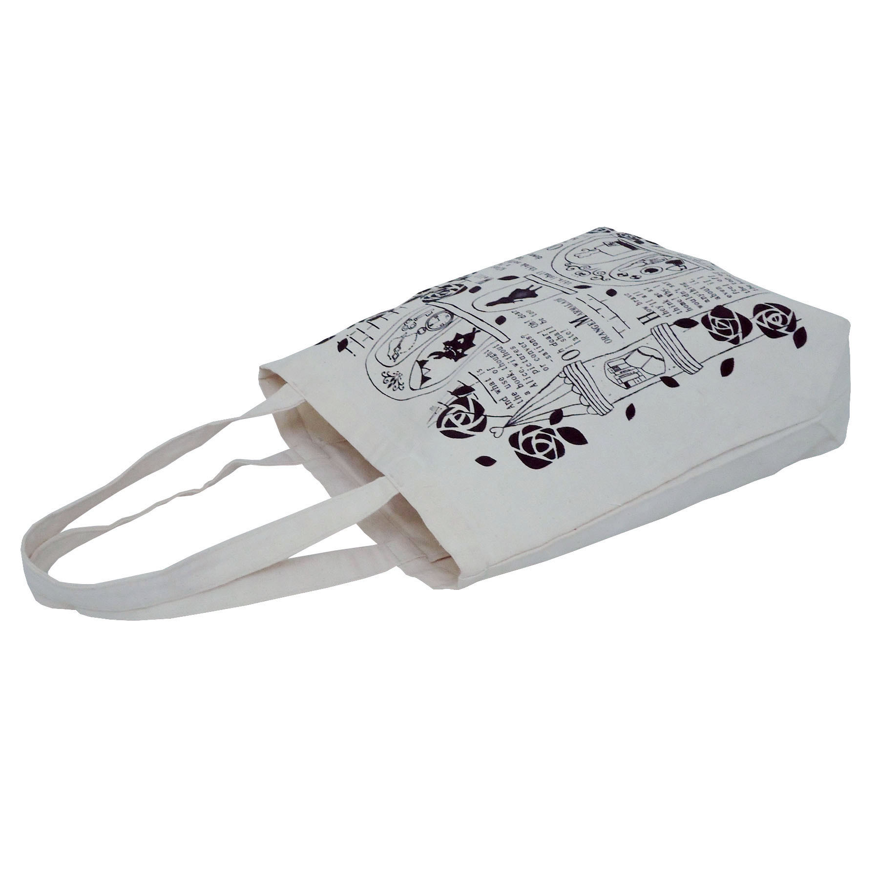 Natural Cotton Tote Bag With Inside Open Hanging Pocket Capacity: 10 Kgs Kg/day