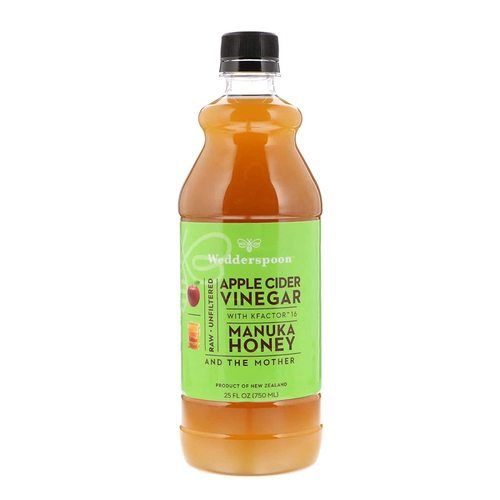 Wedderspoon, Apple Cider Vinegar With Kfactor 16, Manuka Honey, 25 Fl Oz (750 Ml) Efficacy: Promote Healthy & Growth