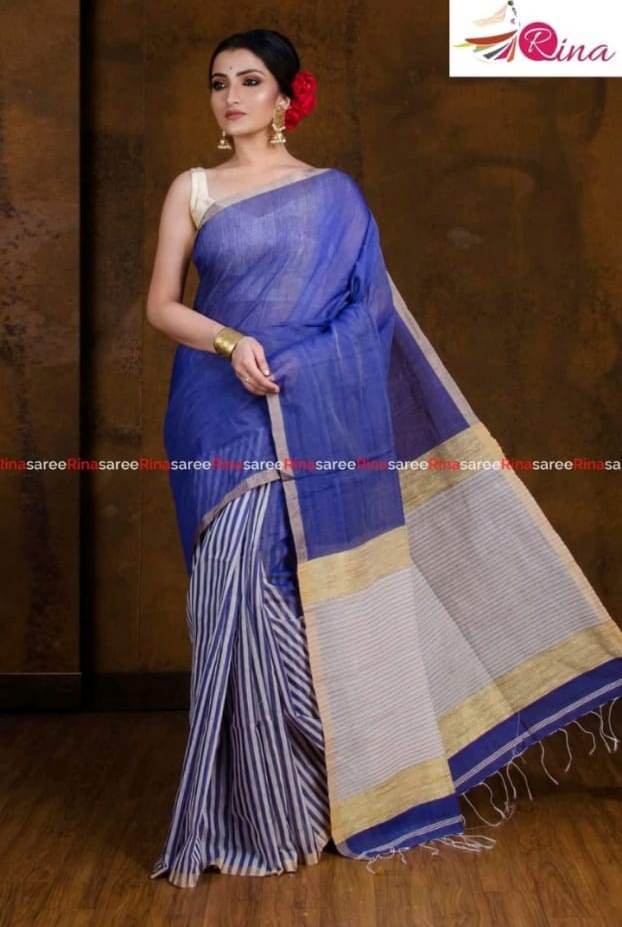 Maroon. Baha Handloom Saree