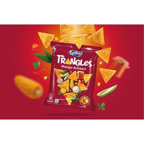 Kurkure Pouch - Pvc Material, Custom Size, Custom Color | Versatile Pouch Design, Ideal For Food Packaging