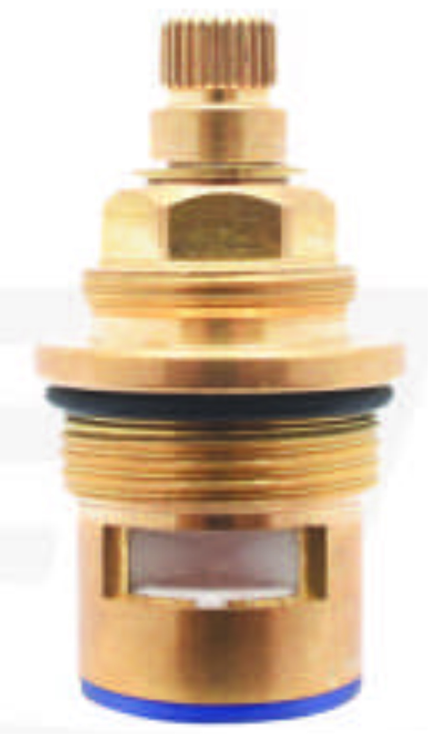 Brass Tap Fitting - Machined Brass, Compact Size, Gold Color | Polished Finish, Threaded Installation, Stem Handle For Liquid Control