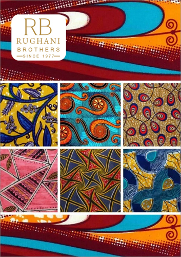 Real Wax Print - 6 Yard/12 Yard Length, 1193.8 Mm Width | Fast Colors, 100-200 G Weight, Printed Pattern