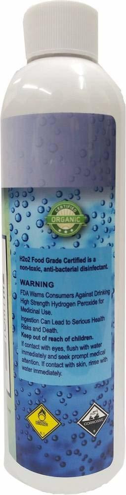 The Minute Miracle Hydrogen Peroxide 35% Food Grade H2o2 8 Oz Bottle
